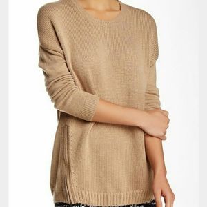 BCBGMaxazria Merino Wool “Lora” Side ZIP sweater